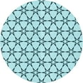 thumbnail image 1 of Ahgly Company Machine Washable Indoor Round Transitional Deep-Sea Green Area Rugs, 8' Round, 1 of 7