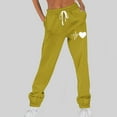 thumbnail image 3 of Funicet Pantalon d'Hiver Imprimé pour Femmes, Taille Élastique avec Sangle, Long, 3 of 4