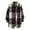 Black, variant on Men's Plaid Hoodie Flannel Shirt Jacket Long Sleeve Casual Fashion Button Shirts,Black XL