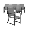 thumbnail image 3 of COSCO Outdoor Furniture, Patio Dining Chairs, 6 pack, Steel, Light Gray Sling, 3 of 10