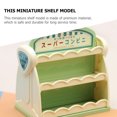 thumbnail image 4 of SHISUYAN 2 Pcs Mini Maison Modèle d'Étagère de Supermarché Simulation Étagère de Rangement Maison de Poupée Modèle d'Étagère, 4 of 8