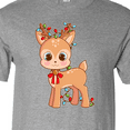 thumbnail image 4 of Inktastic Cute Christmas Reindeer with Christmas Lights T-Shirt, 4 of 5
