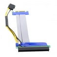 thumbnail image 3 of Chenyang CY PCI-E Express 4x to 16x Flex Cable Extender Converter Riser Card Adapter with 4pin Power 15cm Cable, 3 of 7