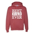 thumbnail image 2 of Wild Bobby, Best Dad Ever Daddy husband Father's Day Gift | Mens Father's Day Hooded Sweatshirt Graphic Hoodie, Vintage Heather Red, 3XL, 2 of 4
