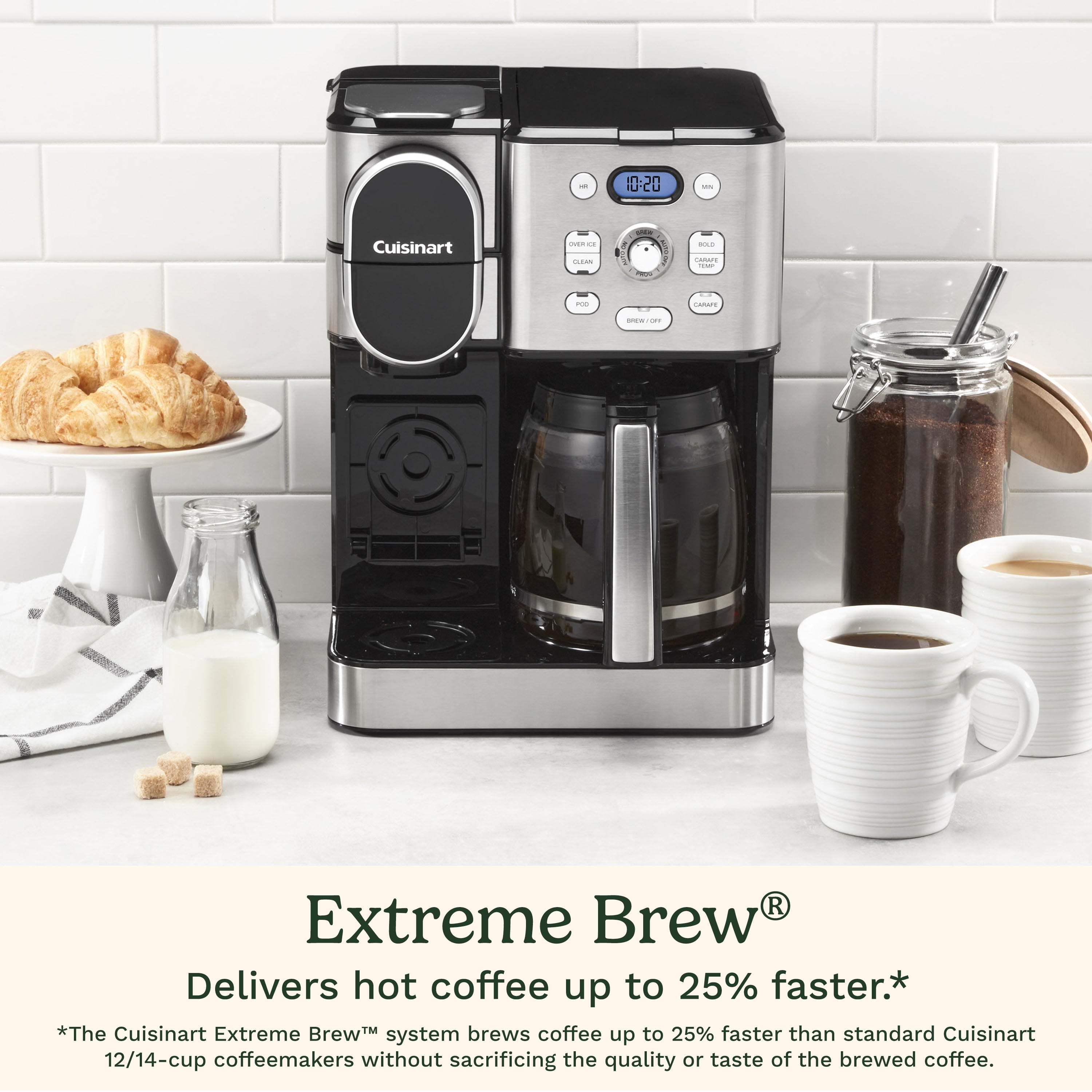 Cuisinart Coffee Center 2-in-1 Coffeemaker, 12-Cup Carafe and Single-Serve Brewer
