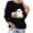 Black#fall sweatshirts for women, variant on DDAPJ pyju Women's Halloween Ghost Sweatshirt Novelty Holiday Pullover Sweatshirt Funny Spooky Season Tops