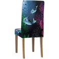 thumbnail image 4 of Funda Protectora para Silla ABPHQTO El Mundo Submarino con Delfines y Plantas Juego de 6, 4 of 4