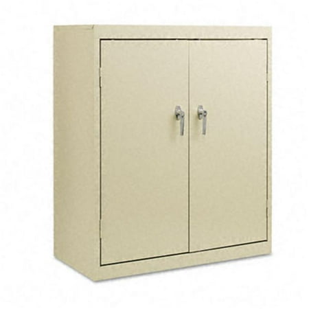 36 High Cabinet - Assembled High Storage Cabinet 2 Adjustable Shelves 36 x 18 x 42 Putty