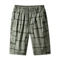 thumbnail image 1 of IROINNID Men's Summer Casual Fitness Cargo Elastic Stripe Printed Sports Shorts, 1 of 3