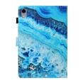 thumbnail image 2 of SaniMore Wallet Case for iPad 10th Generation 10.9" 2022, Auto Sleep/Wake PU Leather Case Soft TPU Shell Card Slots Anti-slip Strip Dual Angle Stand Magnetic Clasp All-around Protection Case, Marble, 2 of 8