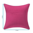 thumbnail image 3 of DK Homewares Indian Throw Pillow Covers 12x12 Inch Brocade Jacquard Weave Ethnic Square Elephant Cushion Covers (Size - 30x30 cm ; Color: Purple & Gold ) - Set of 5 Pcs (Cover Only), 3 of 4