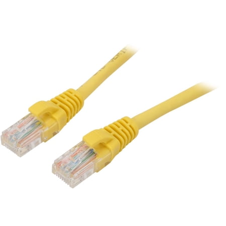 UPC: 0757120004325 | C2G 00432 6 ft. Cat 5E Yellow 350 MHz Snagless Patch Cable