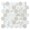 Deiter-Sample, variant on Haelm 2-in Hexagon Honeycomb Marble Look Upcycled Polished Glass Wall & Floor Mosaic Tile