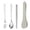 Tableware-Gray#002, variant on Novelty Toilet-Shaped Ramen Bowl Set with Built-in Drink Cup & Straw, Gold Ceramic Noodle Bowl with Utensils – Fun 2-in-1 Kitchen Dinnerware for Adults, Students & Ramen Lovers