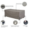 thumbnail image 3 of Modern Leisure Garrison Patio Ottoman Cover, Waterproof, 48"L x 25"W x 18"H, Heather Gray, 3 of 13