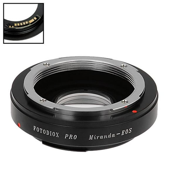 Fotodiox MIR-EOS-Pro-FC10 Lens Mount Adapter with Miranda SLR Lens to Canon EOS Camera