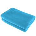 thumbnail image 2 of Manta a cuadros de rayas azules cálida para interiores y exteriores, 2 of 8