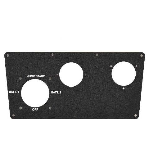 Vexus Boat Blank Battery Switch Panel 7202016 | Black Aluminum
