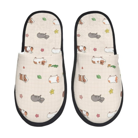 

Slippers for Women Men Diverse Cartoon Cute Hamsters Warm Womens Mens House Shoes Bedroom Slippers Fuzzy Memory Foam Slippers Winter House Indoor Shoes Aesthetic Dorm Slippers