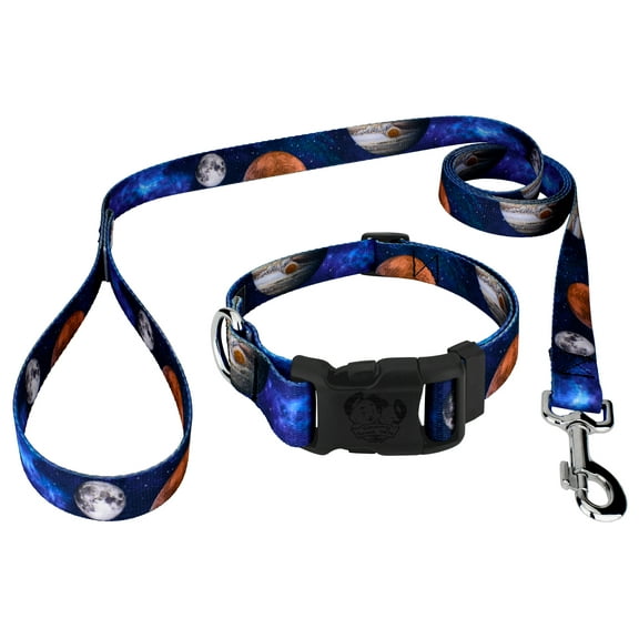 Country Brook Petz® Galactic Neighbors Deluxe Dog Collar and Leash Limited Edition, 2XS