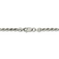 thumbnail image 3 of 925 Sterling Silver 3mm Diamond-cut Rope Chain; 42 inch; Lobster Clasp; for Adults and Teens; for Women and Men, 3 of 4