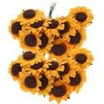 thumbnail image 5 of Raindrops 100pc Paper Sunflower Bouquet for Wedding Decor - Orange, 5 of 7