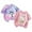 0-Light Pink981, variant on Girls 2-Pack Easter T Shirt Cute Bunny Tie Dye Print Short Sleeve T-Shirt, Sizes 1-2