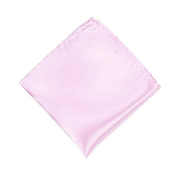 Zhuge Men's Pocket Squares Handkerchiefs Solid Color for Wedding Party,Pink