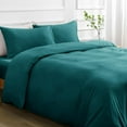 thumbnail image 4 of Duvet Cover Queen Piece Prewashed Ultra Soft Queen Bedding Set Features Zipper Closure and Corner Ties Includes Duvet Cover x & Pillowcases No Comforter, 4 of 7