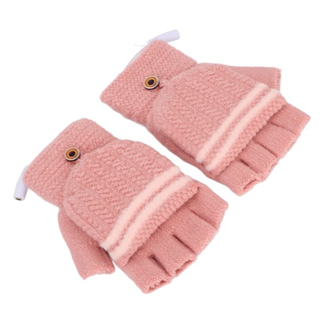 Guantes de Manopla ANGGREK con Calefacción USB, Doble Cara, Promueve Circulación Sanguínea, invierno