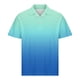 thumbnail image 4 of Camisas de Manga Larga para Hombres Impresos Girar Hacia Abajo Botones de Cuello Lateral Dividido, Casual Blusa de Manga Corta, 4 of 6