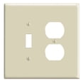 thumbnail image 1 of Plato de pared Leviton de 2 elementos, 13 x 13,5 cm, color marfil liso, 1 of 1