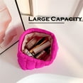 thumbnail image 3 of Puffy Quilted Makeup Bag for Women, Cosmetic Bag, Travel Toiletry Organizer Pouch Clutch, 3 of 6