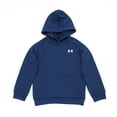 thumbnail image 3 of Under Armour Boys Rival Cotton Hoodie, Academy \ Onyx White,S - US, 3 of 4