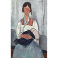 thumbnail image 3 of Amedeo Modigliani 13x18 Black Modern Framed Museum Art Print Titled - Gypsy Woman with Baby (1919), 3 of 5