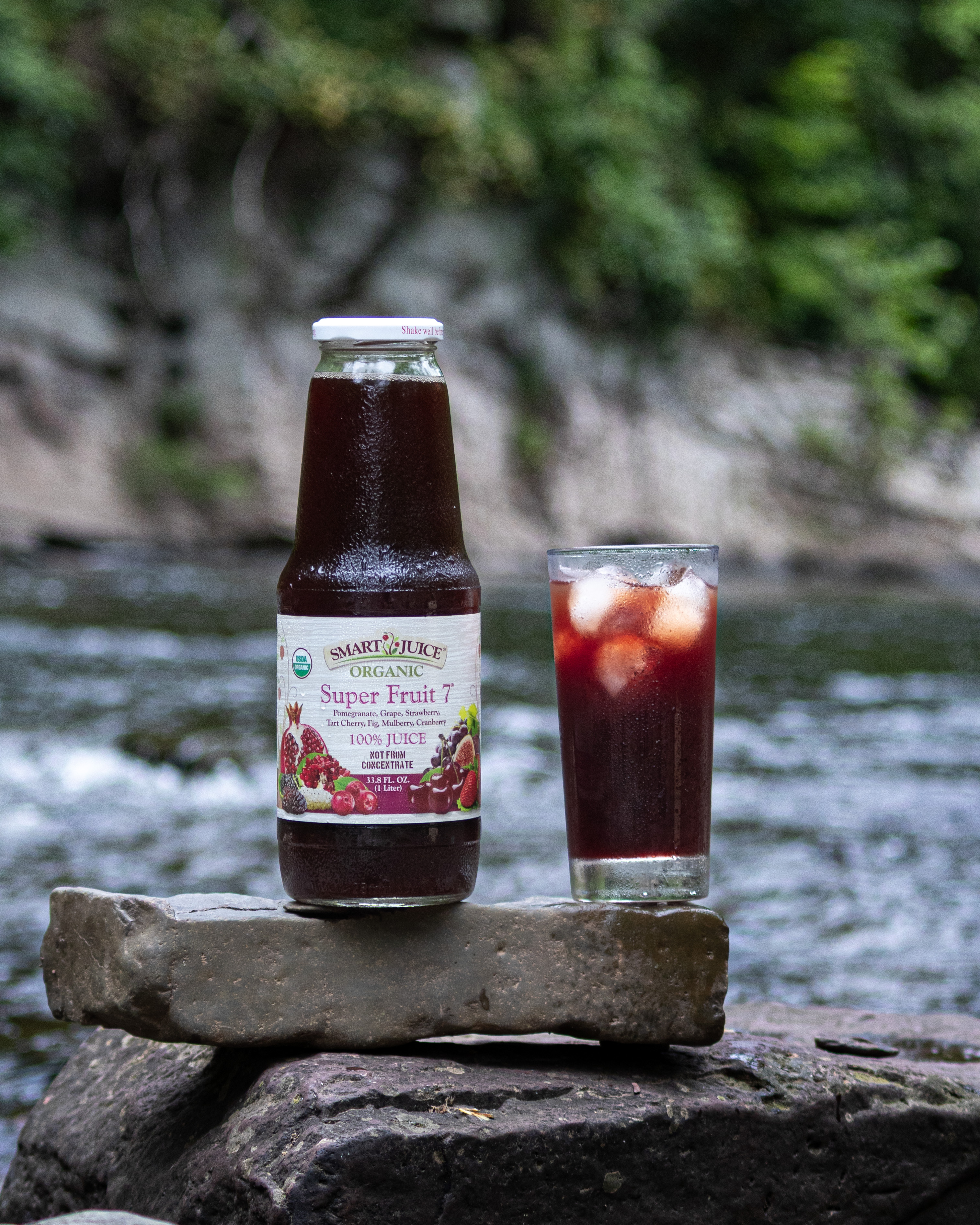 Smart Juice Organic Super Fruit 7 Juice - 100% Juice, Not From Concentrate - 33.8 fl oz (1L) - (Pack of 6)