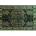 thumbnail image 1 of Ahgly Company Machine Washable Indoor Rectangle Persian Turquoise Blue Traditional Area Rugs, 5' x 8', 1 of 4
