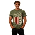 thumbnail image 7 of 250Th Anniversary Casual Short Sleeve T Shirt Comfortable Breathable 250Th Anniversary Mens Tees Army Green L, 7 of 7
