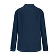 thumbnail image 6 of FAIWAD Mens Summer Cotton Linen Shirts Long Sleeve Lightweight Casual Tops Loose Button Up Tee Blouse, 6 of 6