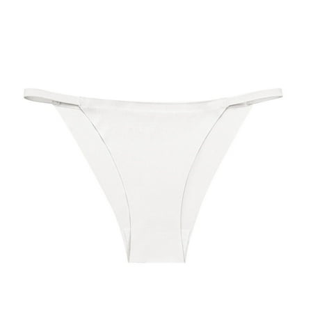 Bigersell Womens Panties Seamless Clearance Seamless Panties Women High Cut Panty Style P-956 Cotton Boyshort Panties Ladies Cotton Thongs Briefs Mid Waist Women s Briefs White S