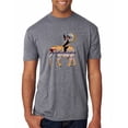 thumbnail image 2 of Wild Bobby, Cute Colorful Elephant Squirrel Mosaic, Animal Lover, Men Premium Tri Blend Tee, Premium Heather, Large, 2 of 4