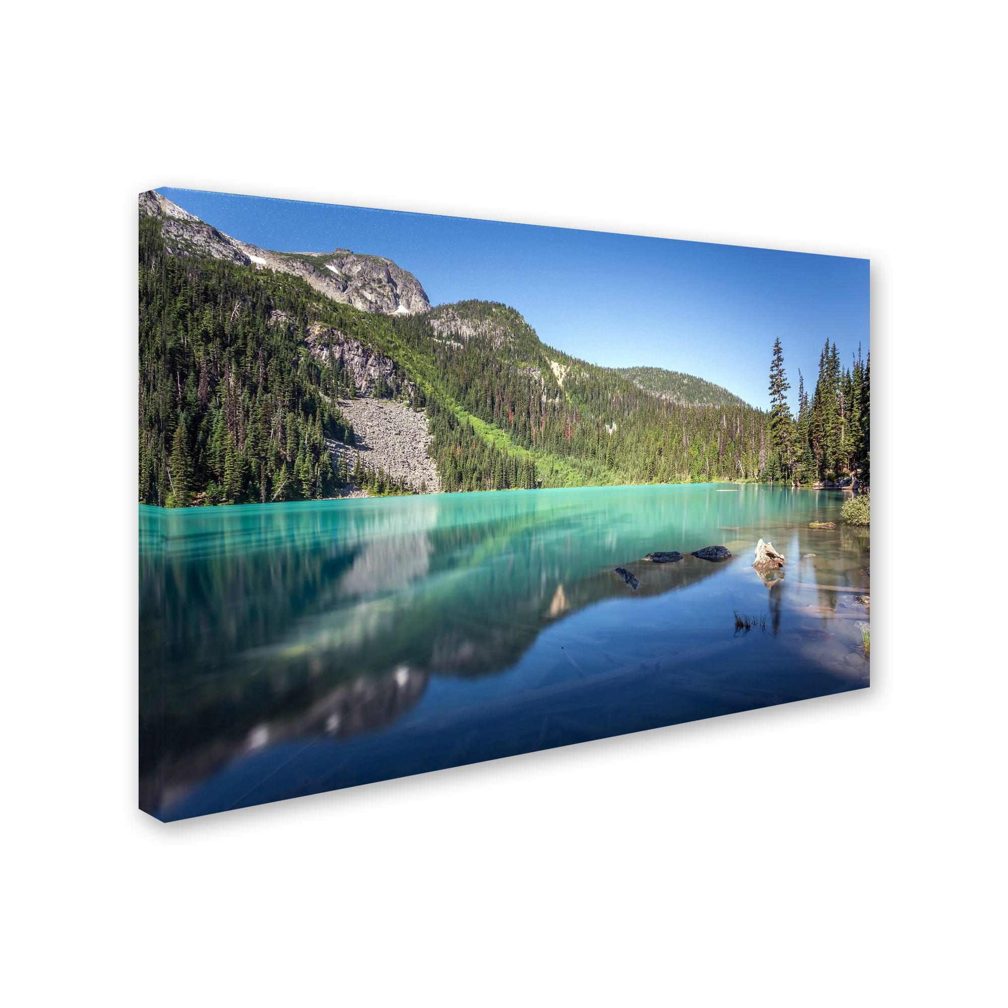 Pierre Leclerc 'Blue Joffre Lakes' Canvas Art 16 x 24