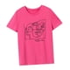 thumbnail image 5 of Camiseta de manga corta para mujer, camiseta de cuello redondo con recuerdo simple para caminar y deportes S, 5 of 10