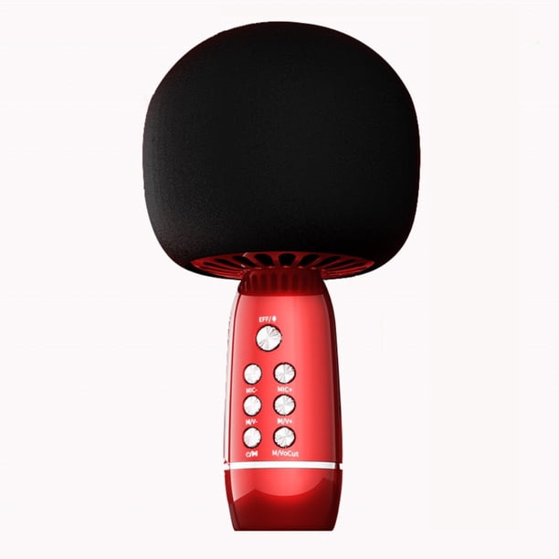Micrófono De Cabeza De Hongo Portátil Con Altavoz Micrófono De Karaoke Inalámbrico Bluetooth Máquina De Karaoke Batería Incorporada De 1500 Mah Compatible Para Android Y Iphone Scienceny EL017224-02