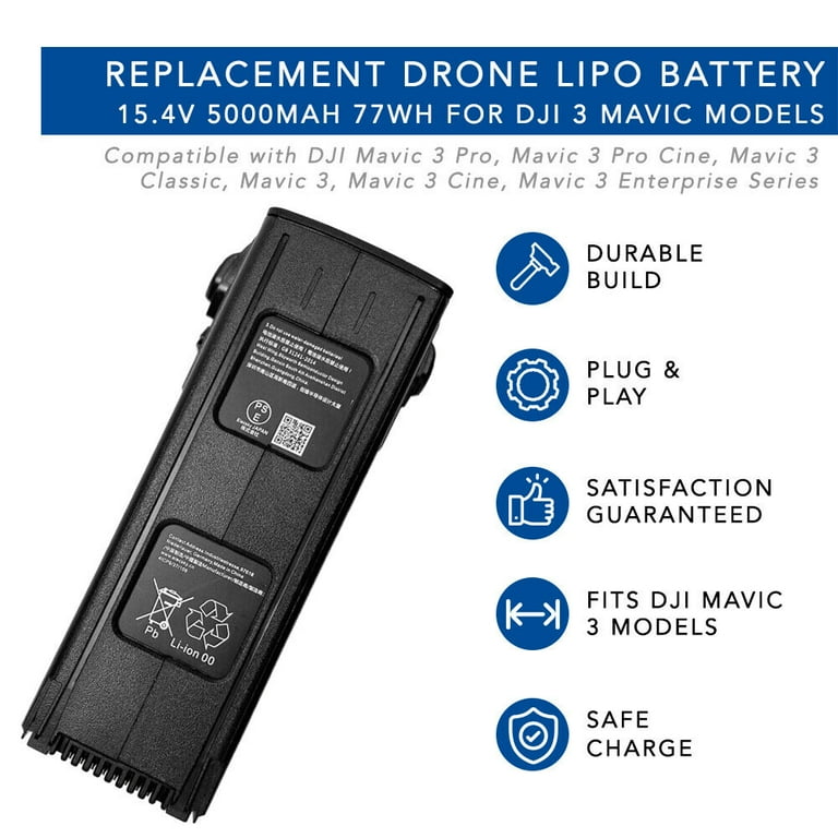 MaximalPower 15.4V 5000mah Battery For DJI Mavic 3 Pro, Pro Cine