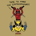 thumbnail image 2 of Junior's Marvel: Deadpool & Wolverine Time To Make the Chimichangas Festival Muscle Graphic T-Shirt, 2 of 4