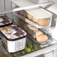 thumbnail image 4 of Cartón para Refrigerador Puerta Lateral Estante Almacenamiento Doble Capa Caja Almacenamiento Enrollable Plástico, 4 of 9