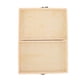 thumbnail image 2 of Apuakthei Humidor de cigarros de madera rectangular de pino rústico de gran capacidad Caja de almacenamiento de cigarros DIY con tapa para cigarros de caligrafía de té, 2 of 8