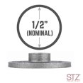 thumbnail image 5 of STZ 310 F-12-2 Black Malleable Iron Floor Flange, 1/2-Inch, 2-Pack, 5 of 7