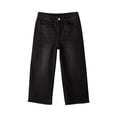 thumbnail image 6 of Capri Jeans for Women High Waisted Straight Leg Trendy Strechy Loose Straight Cropped Denim Jeans Pants with Pockets Black XL, 6 of 6